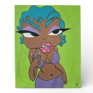 Bratz Coi Leray Baddie Painting 8 x 10 Y2K Girlie